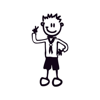 Bambino scout - Adesivi Famiglia
