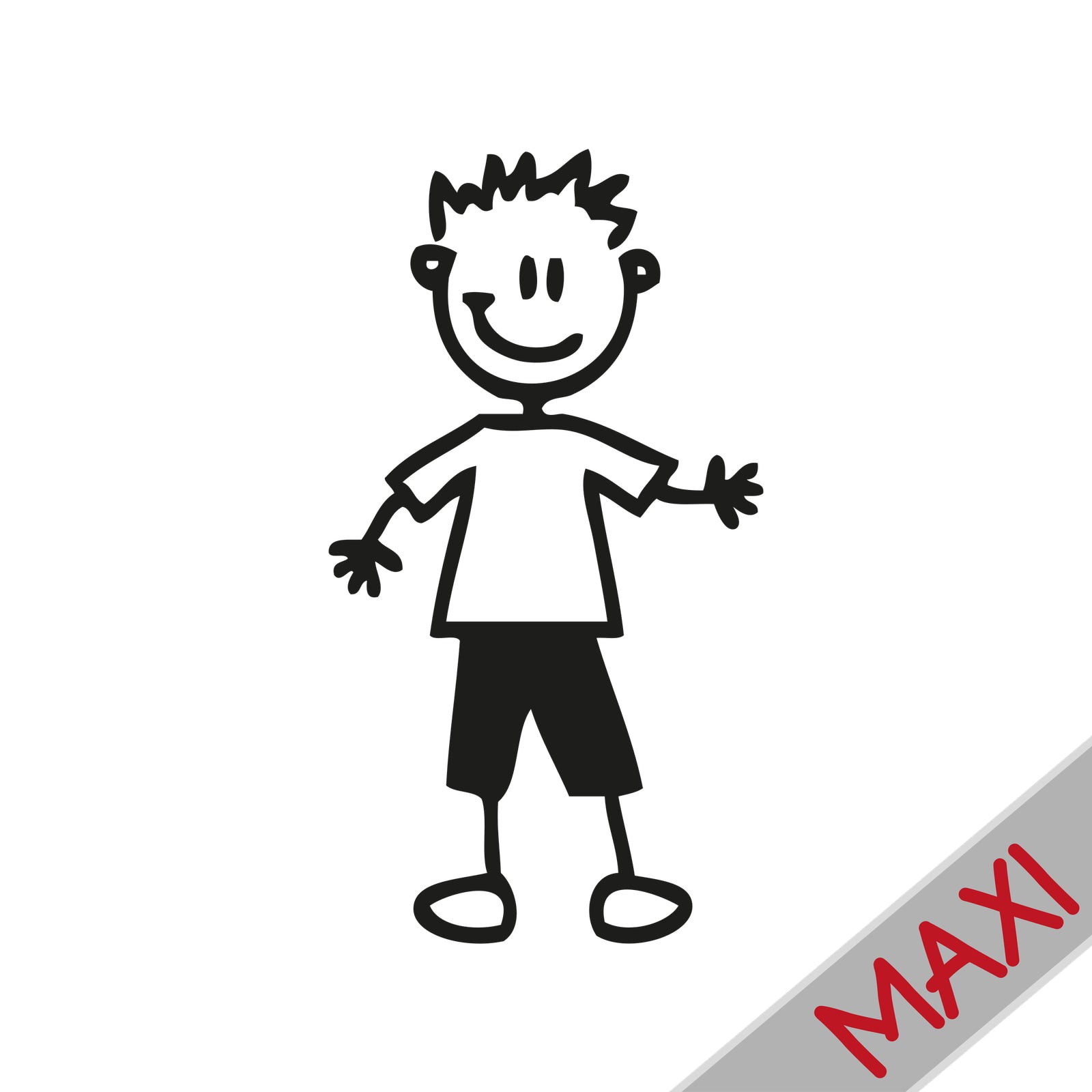 Bambino sportivo - Maxi Adesivi Famiglia per Camper