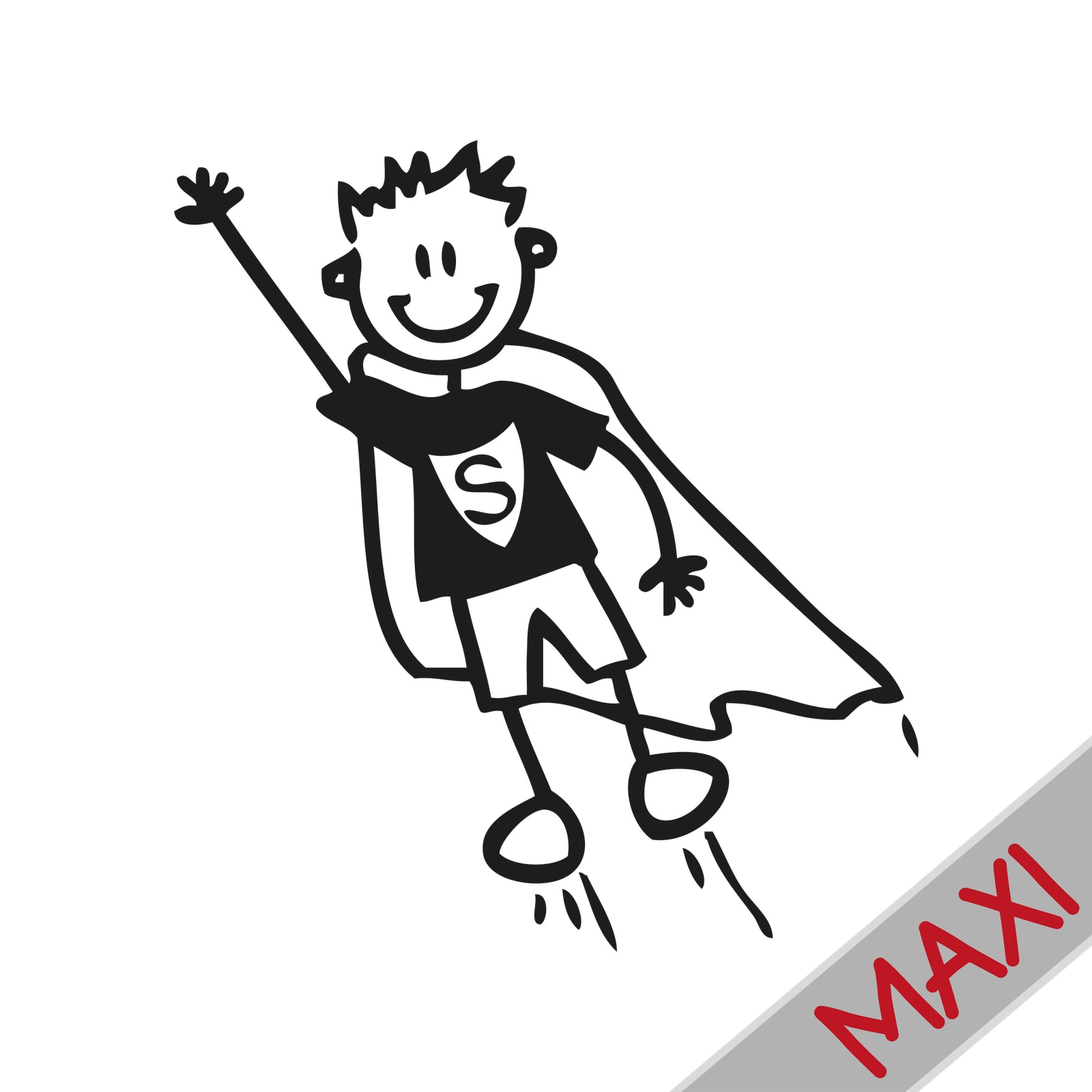 Bambino supereroe - Maxi Adesivi Famiglia per Camper
