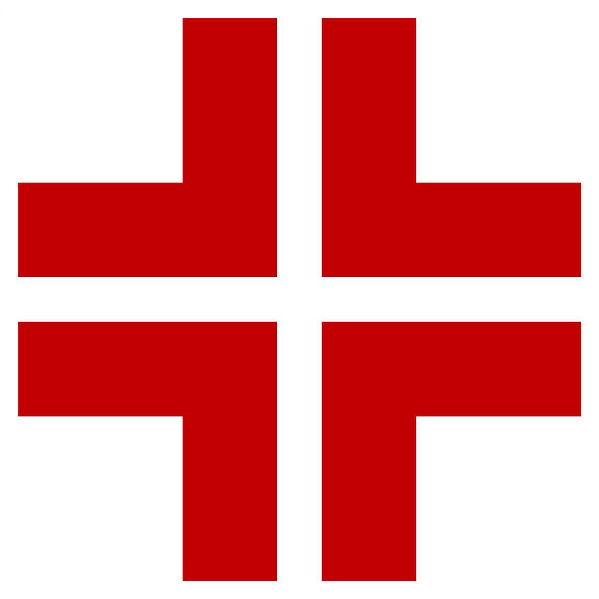 Adesivo croce rossa, pronto soccorso ed infermerie