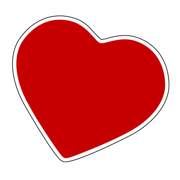 Adesivo "Cuore Rosso" - Adesivi Famiglia