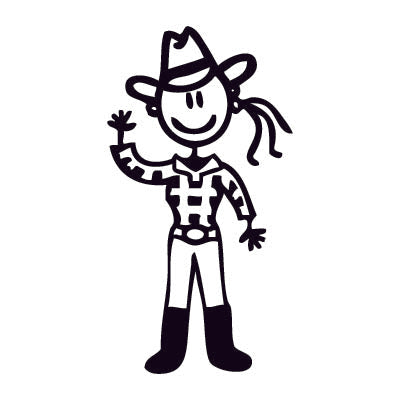 Mamma cowgirl - Adesivi Famiglia