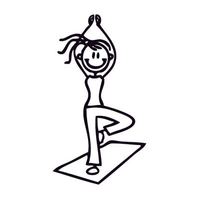 Mamma yoga - Adesivi Famiglia