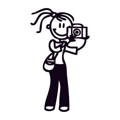 Mamma fotografa - Adesivi Famiglia