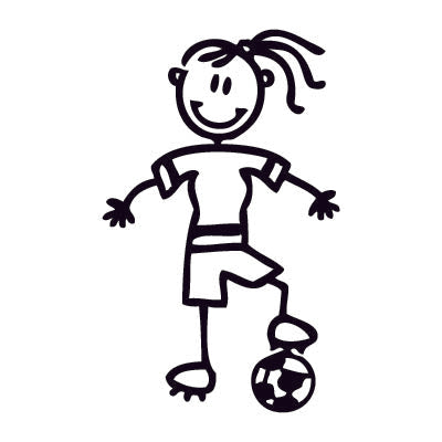 Mamma calciatrice - Adesivi Famiglia