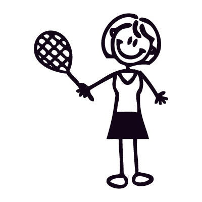 Mamma tennista - Adesivi Famiglia