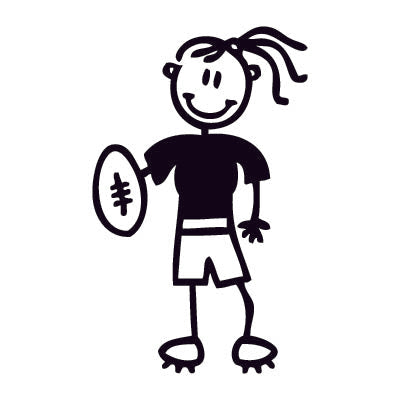 Mamma rugby - Adesivi Famiglia