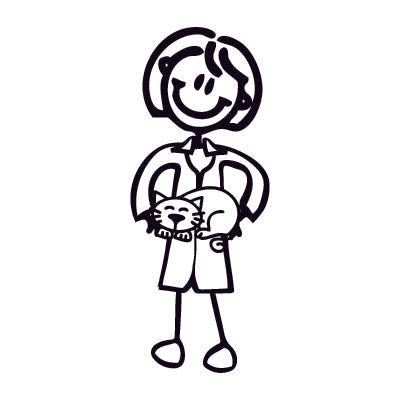 Mamma veterinaria - Adesivi Famiglia