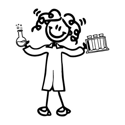 Mamma scienziata - Adesivi Famiglia
