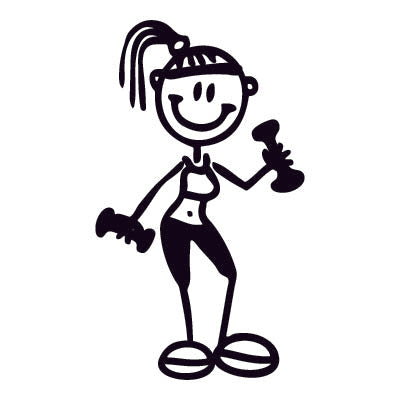 Mamma forzuta - Adesivi Famiglia