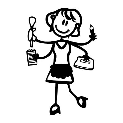 Mamma tuttofare - Adesivi Famiglia