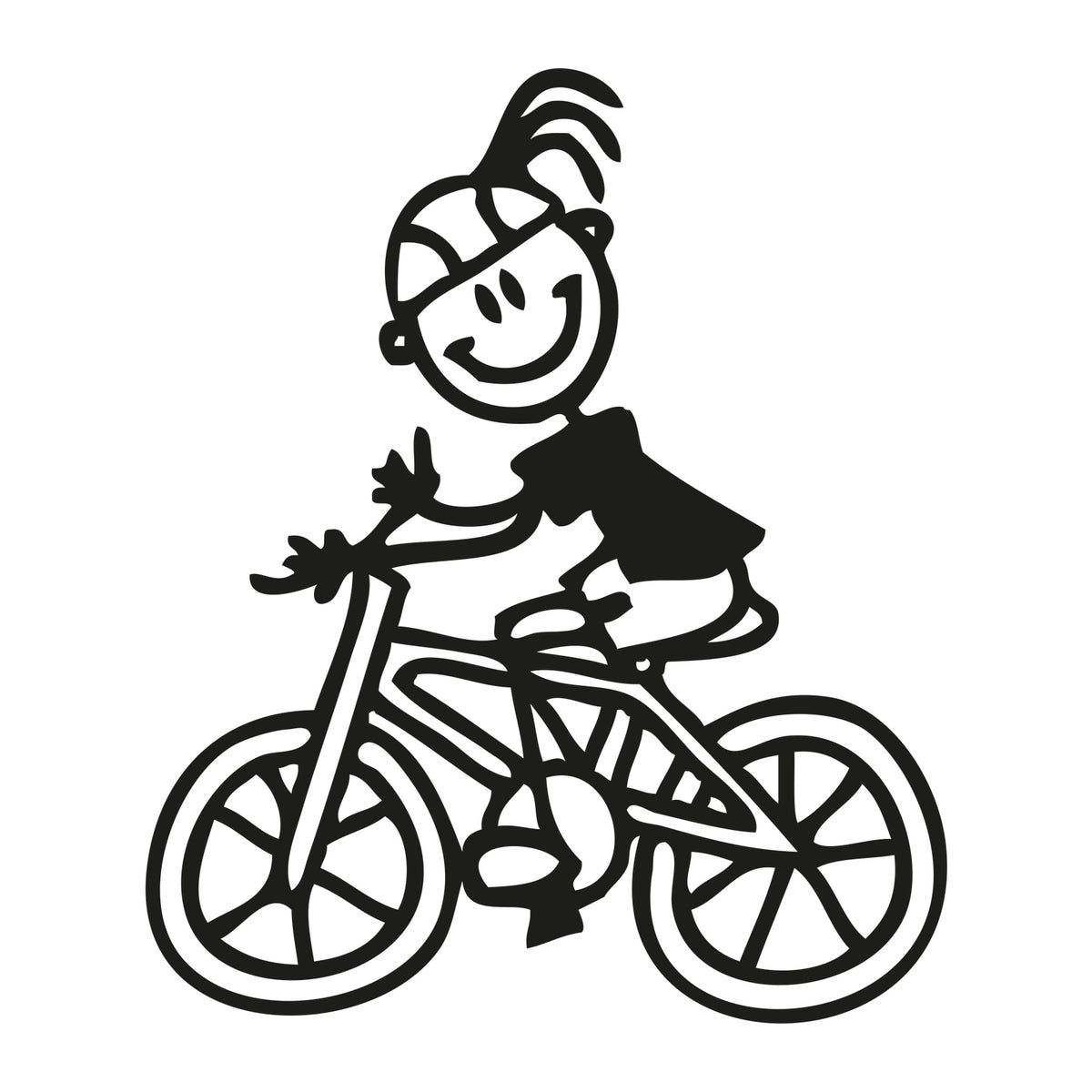 Mamma in bicicletta - Adesivi Famiglia