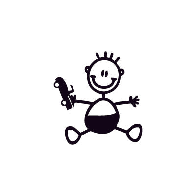 Neonato con giocattolo - Adesivi Famiglia