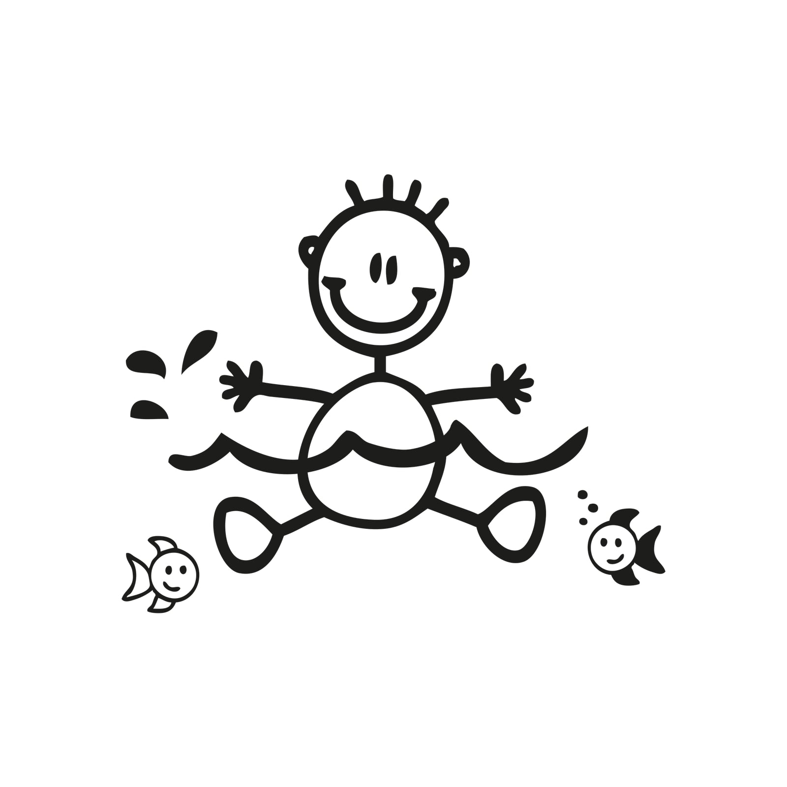 Neonato pesciolotto - Adesivi Famiglia