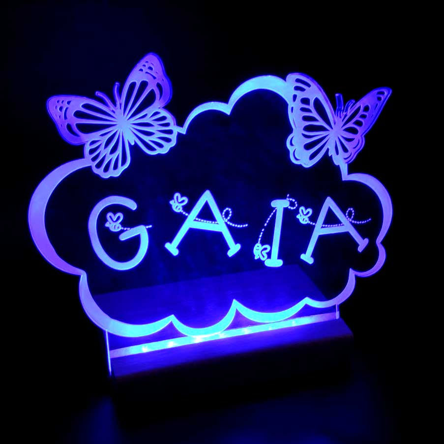 "Nome personalizzabile" luminoso