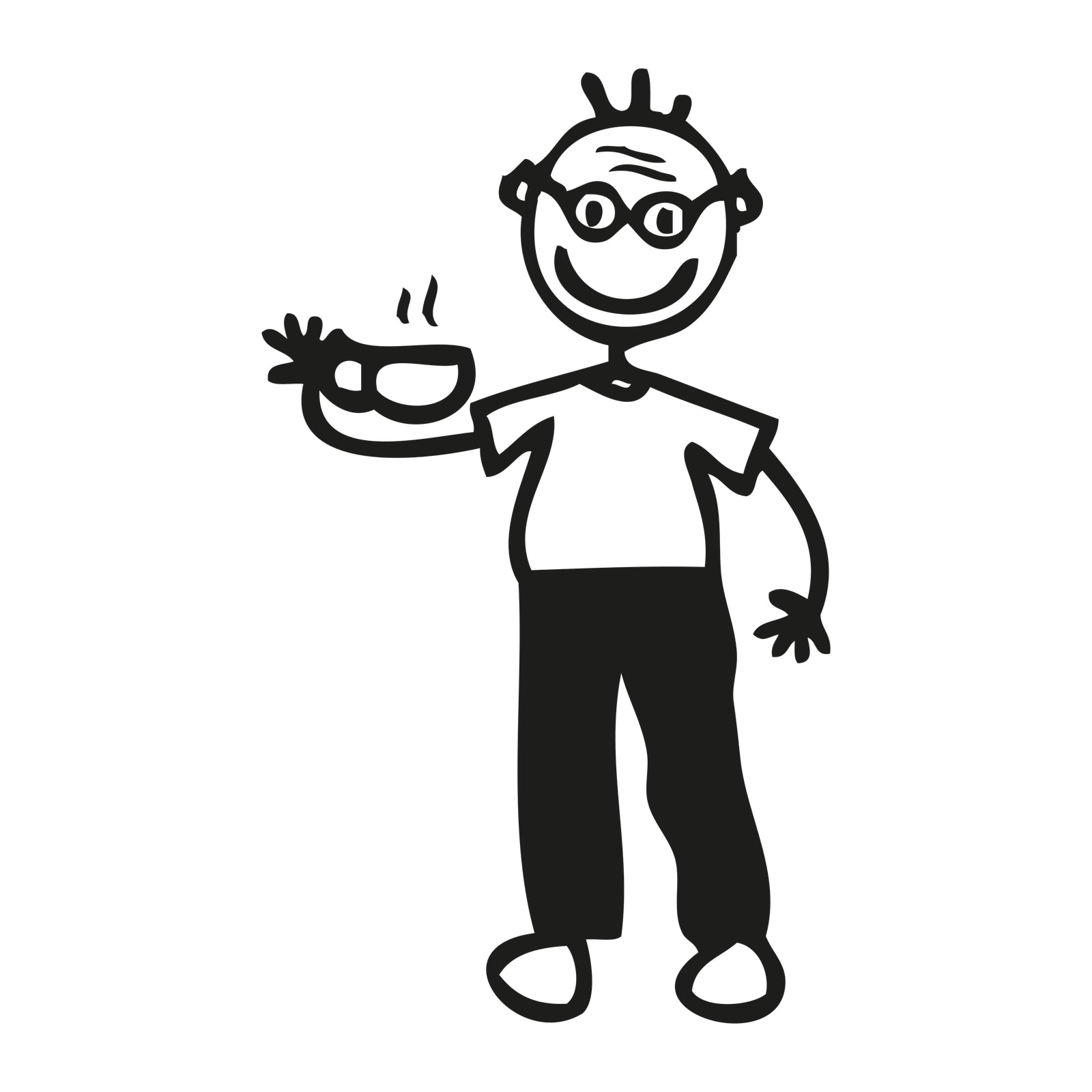 Nonno con tazza - Adesivi Famiglia
