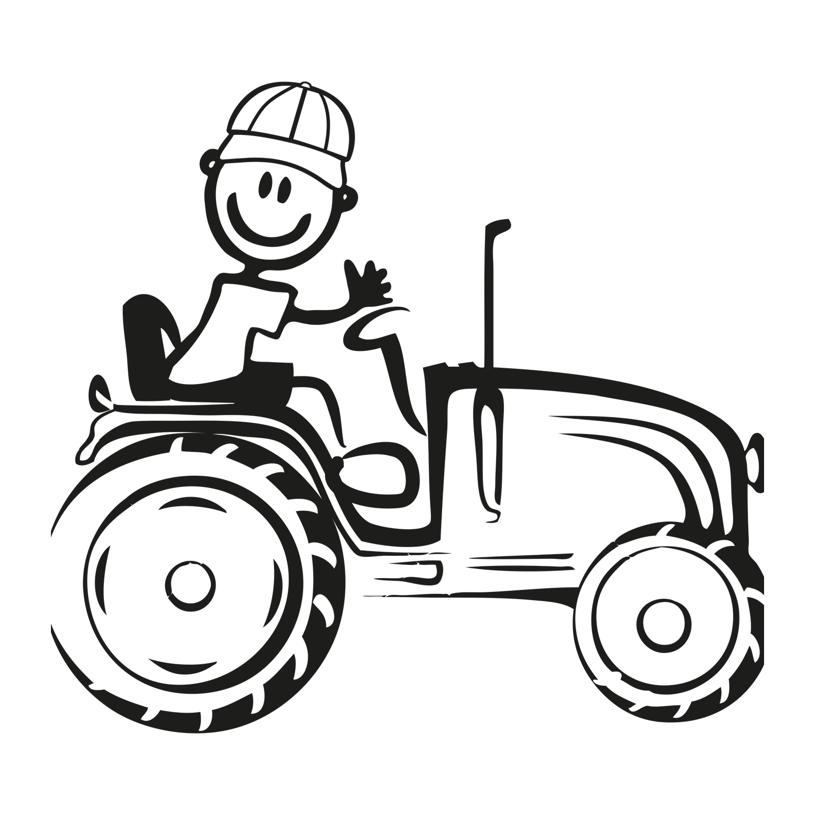 Papà agricoltore - Adesivi Famiglia