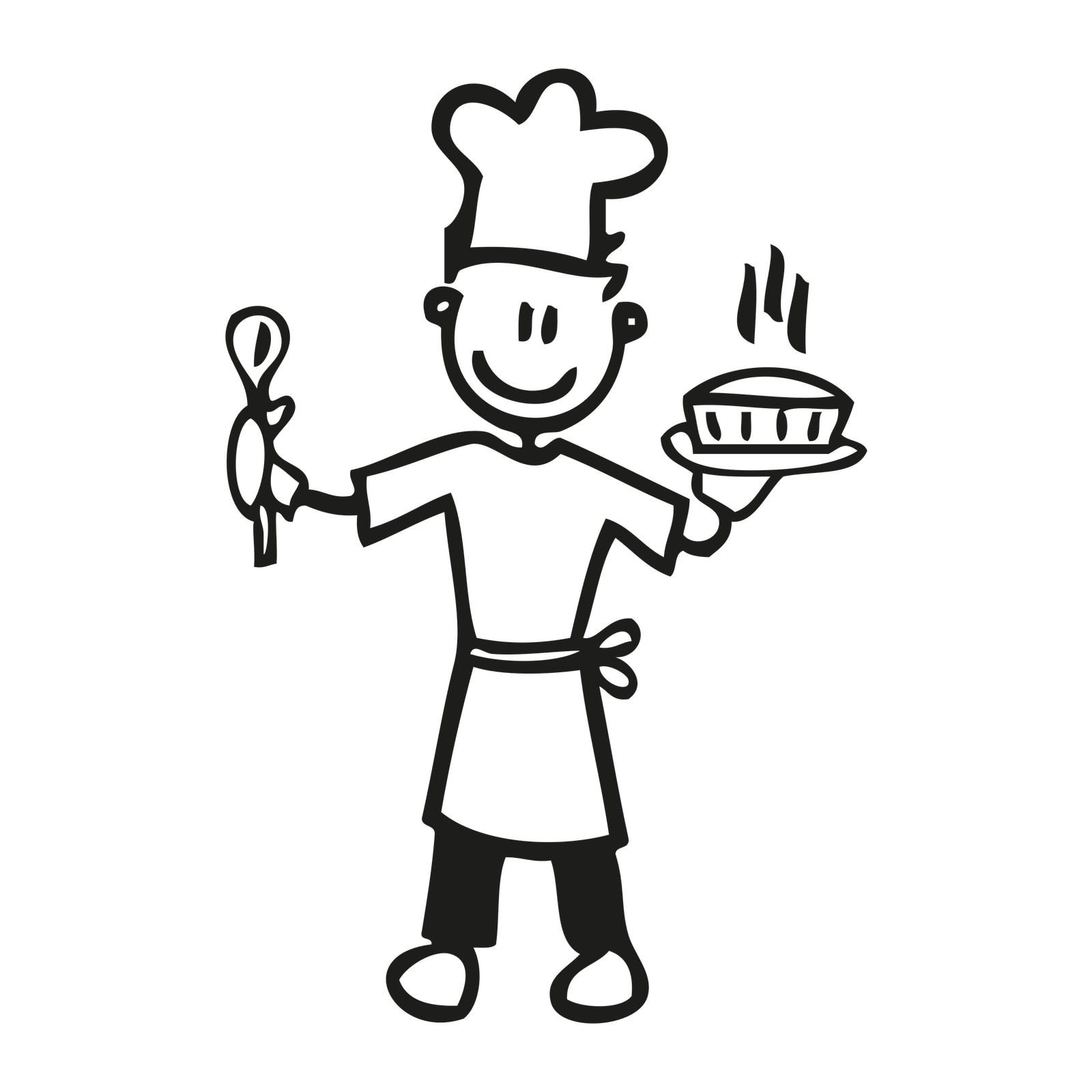 Papà chef - Adesivi Famiglia