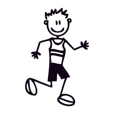 Papà corridore - Adesivi Famiglia