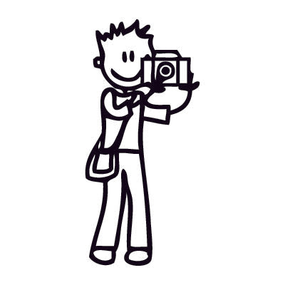 Papà fotografo - Adesivi Famiglia