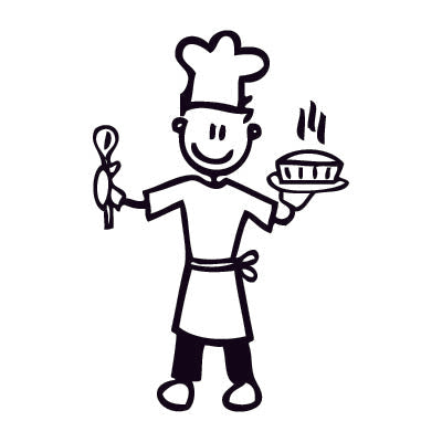 Papà chef - Adesivi Famiglia