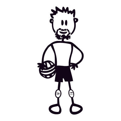 Papà pallavolista - Adesivi Famiglia