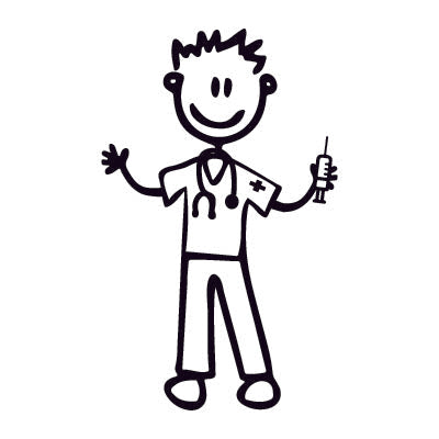 Papà infermiere - Adesivi Famiglia