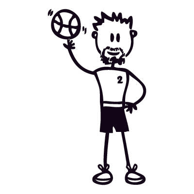 Papà giocatore di basket - Adesivi Famiglia