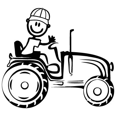 Papà agricoltore - Adesivi Famiglia