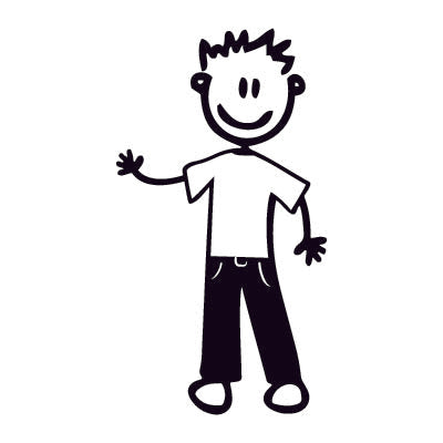 Papà in blue jeans - Adesivi Famiglia