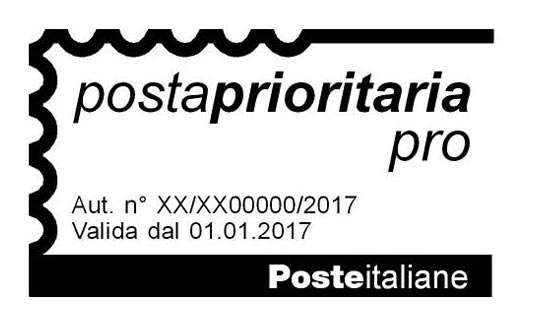 Timbro Posta Prioritaria Pro