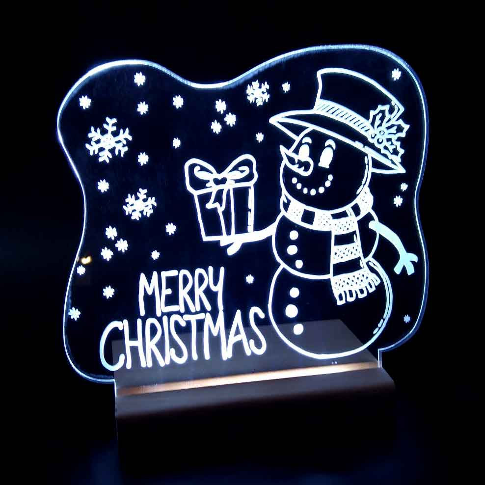 Pupazzo di neve luminoso