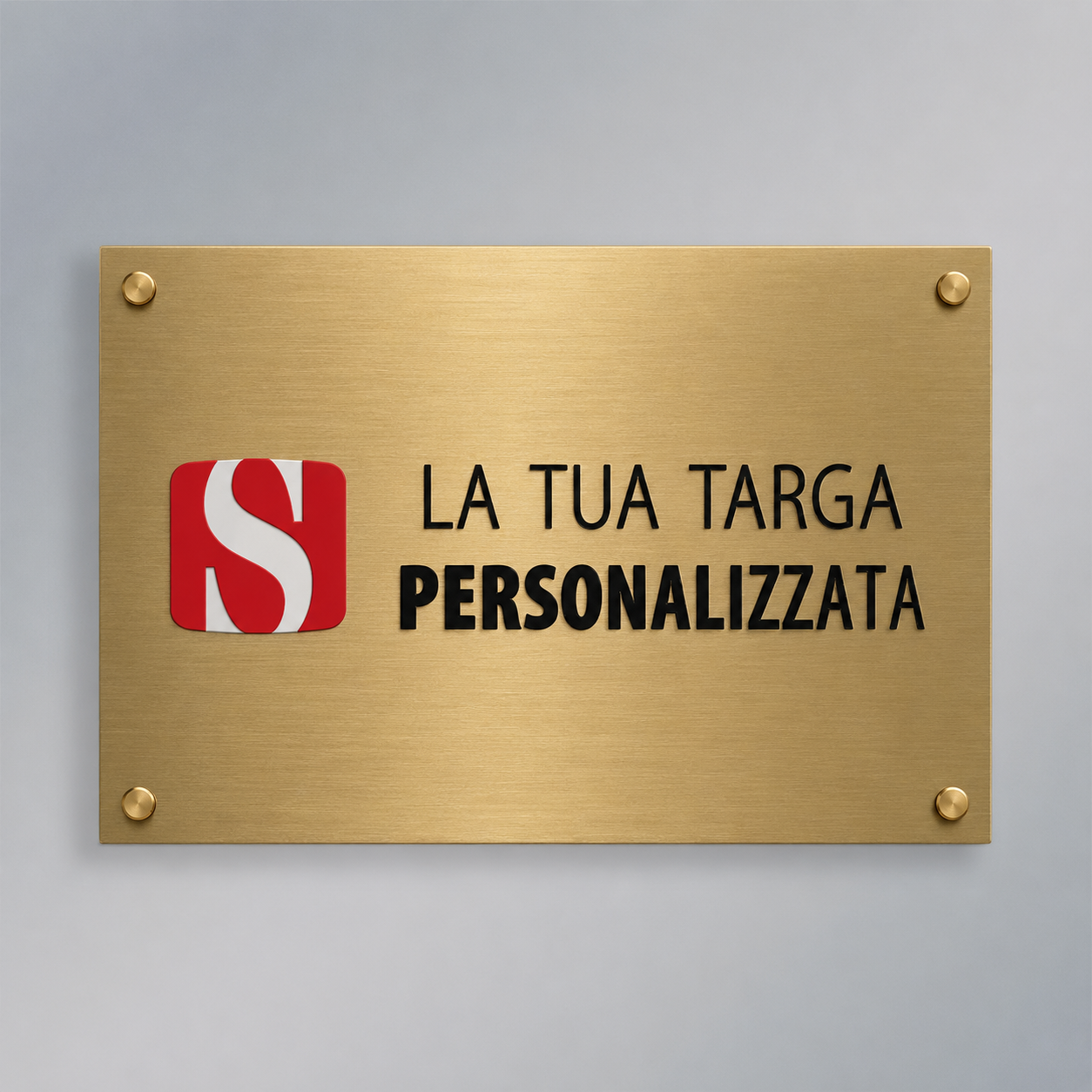 Targa Ottone Orizzontale
