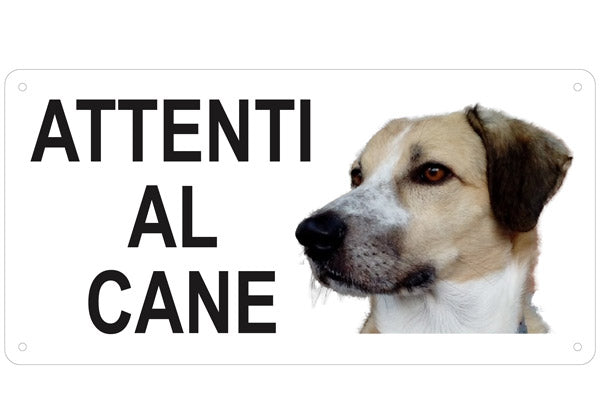 Cartello "Attenti al Cane" (personalizzato)