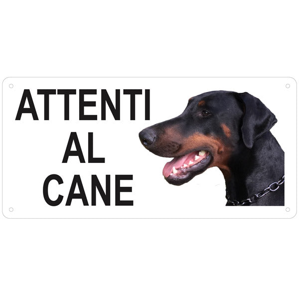 Cartello "Attenti al Cane" (personalizzato)