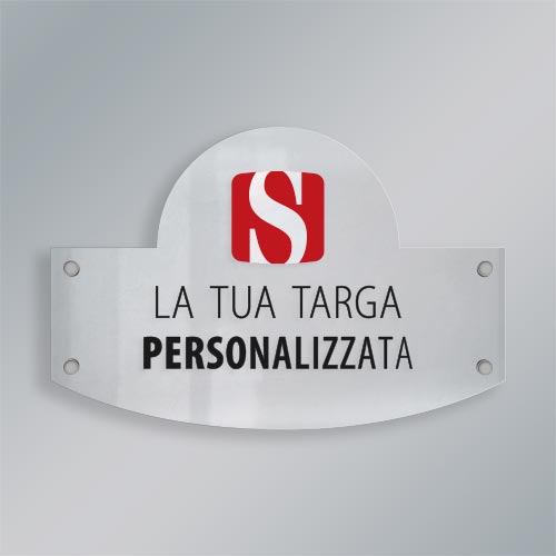 Targa Plexiglass Sagomata