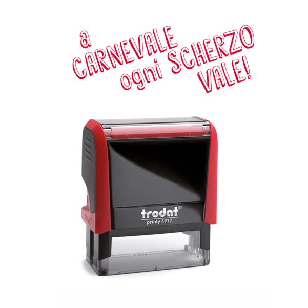 Timbro "A carnevale ogni scherzo vale!"