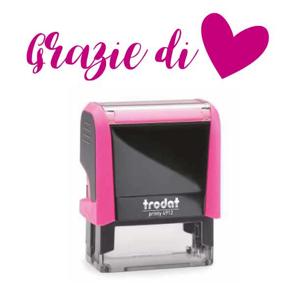 Timbro "Grazie di cuore"