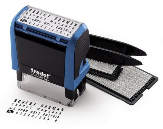 Timbro componibile Trodat 4912 Typo con immagine impronta