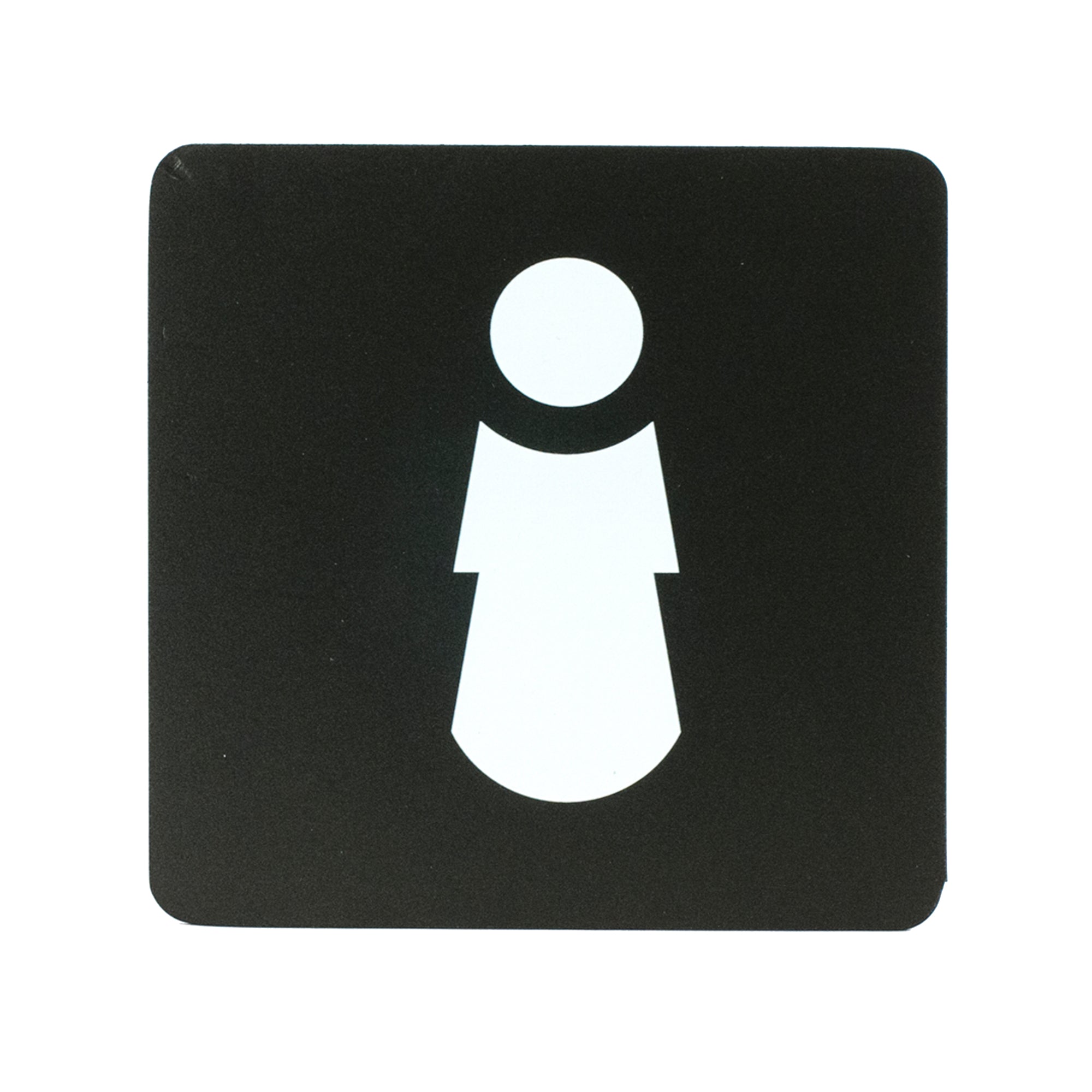 Pittogramma adesivo - toilette donna - 16 x 16 cm - PVC - nero/bianco - Stilcasa - image 1