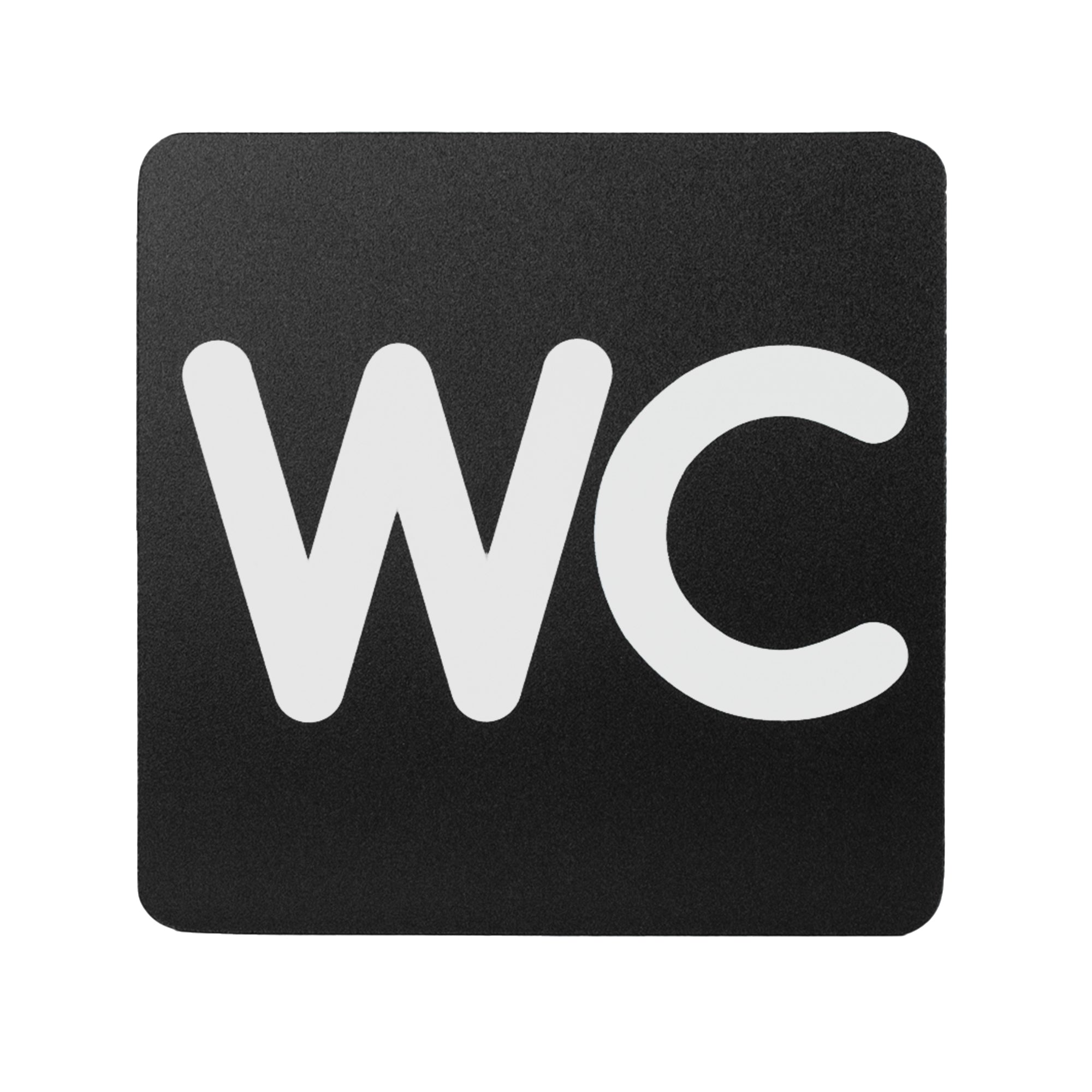 Pittogramma adesivo - WC - 16 x 16 cm - PVC - nero/bianco - Stilcasa - image 1