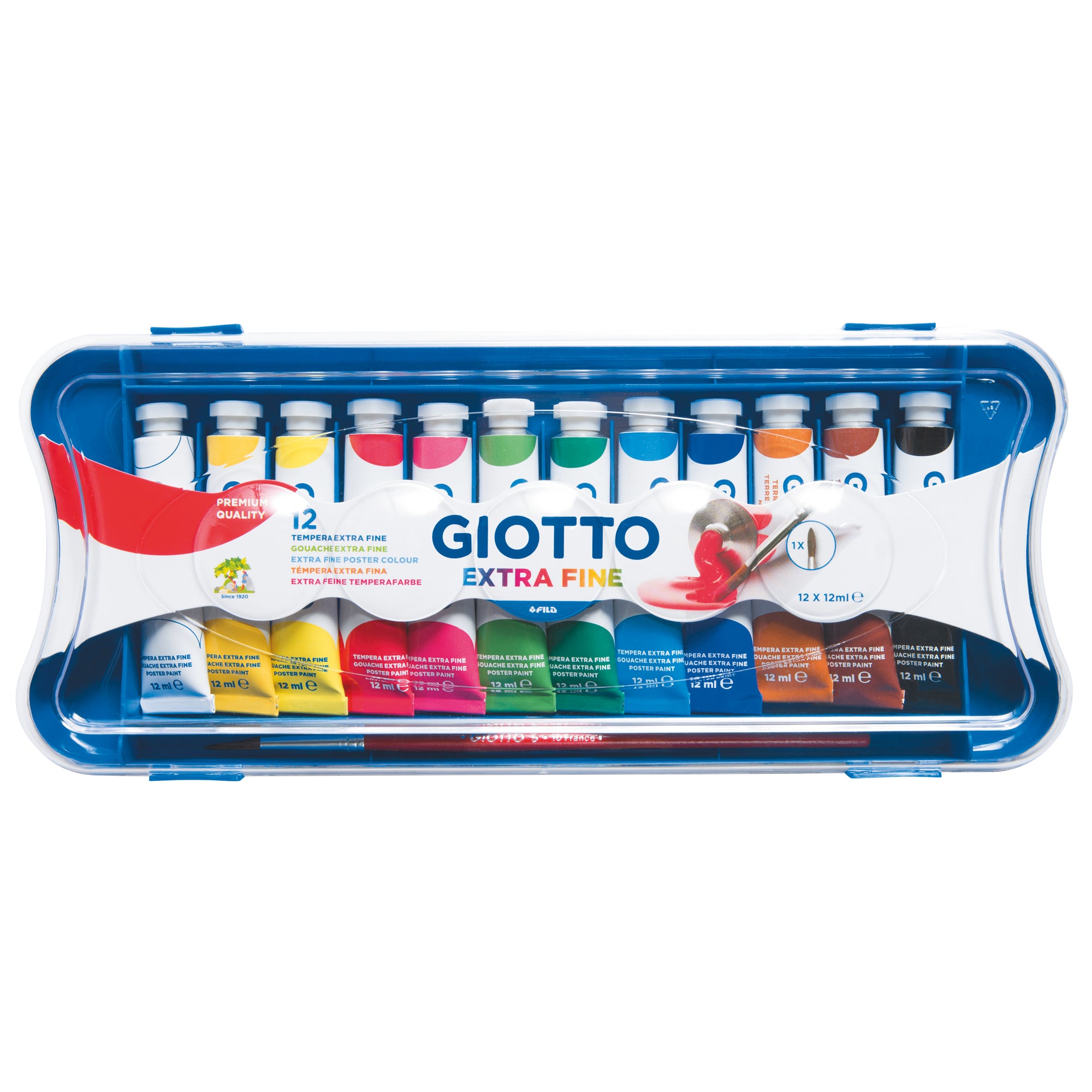 Tubi tempere - 12 ml - colori assortiti - Giotto - conf. 12 pezzi - image 1