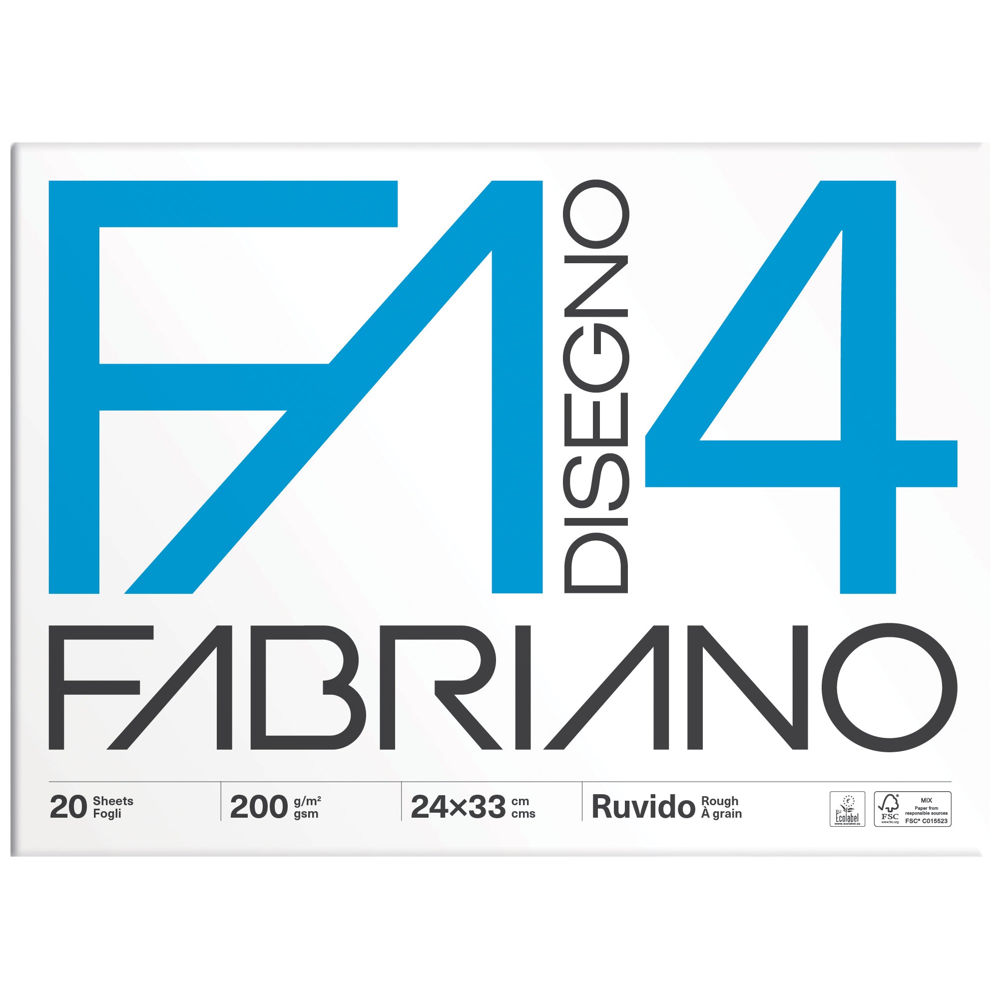 Album F4 - 24 x 33 cm - 20 fogli - 200 gr - ruvido - Fabriano - image 1