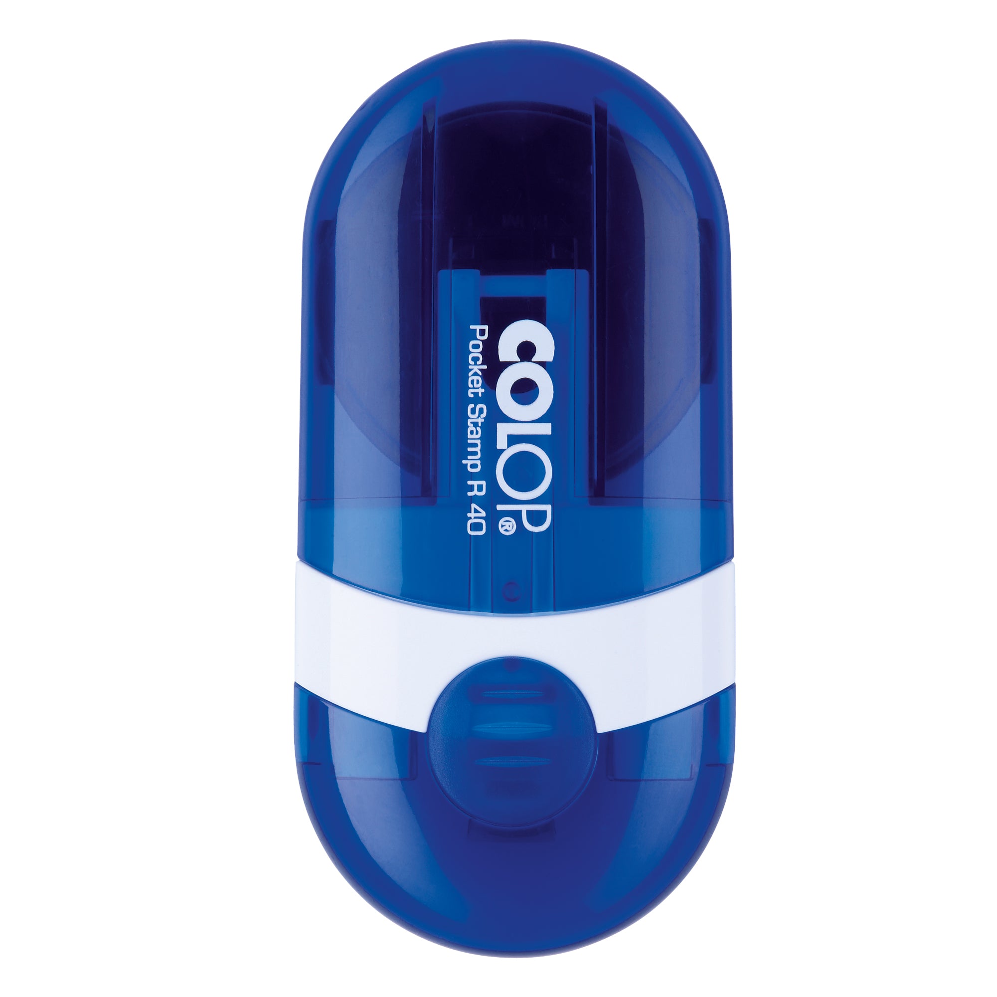 Timbro Pocket Stamp R40 - diametro 40 mm - 5 righe - autoinchiostrante - blu - Colop - image 1