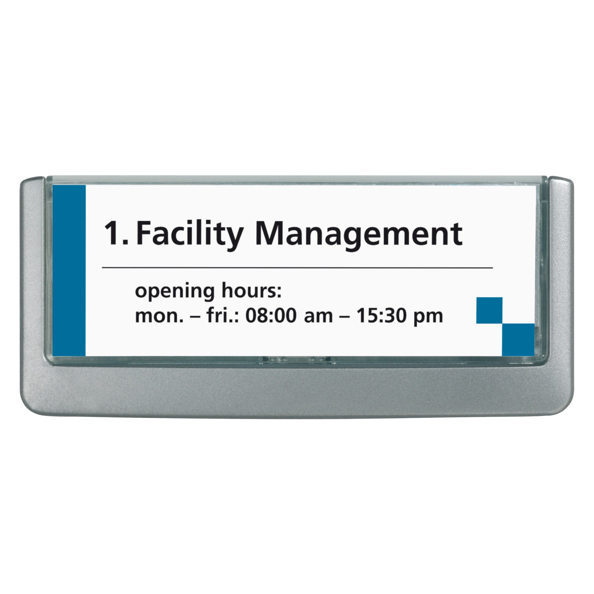 Targa per porte/pareti Click Sign - 14,9 x 5,3 cm - Durable - image 1