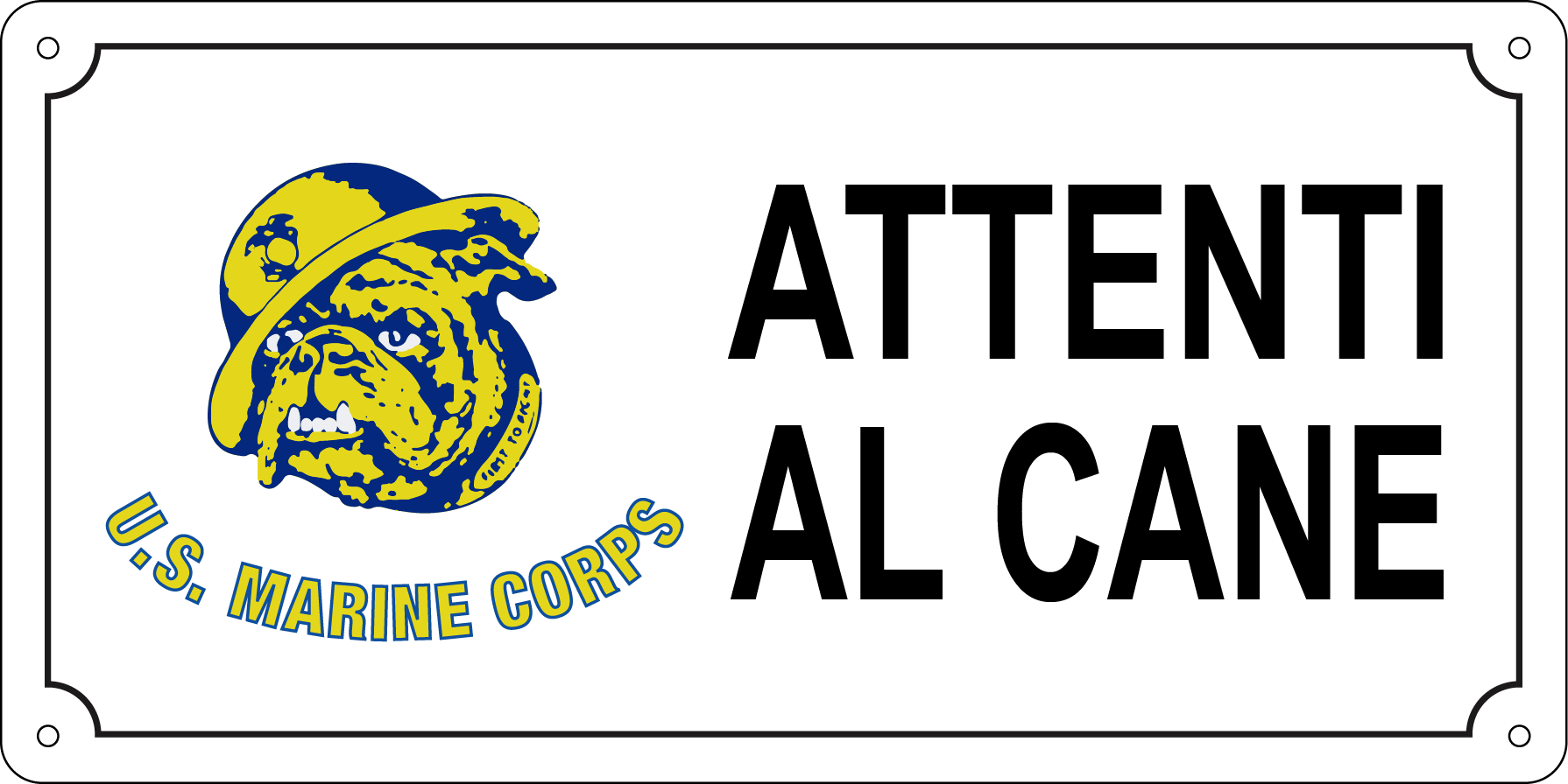Attenti al cane - U.S. Marine Corps