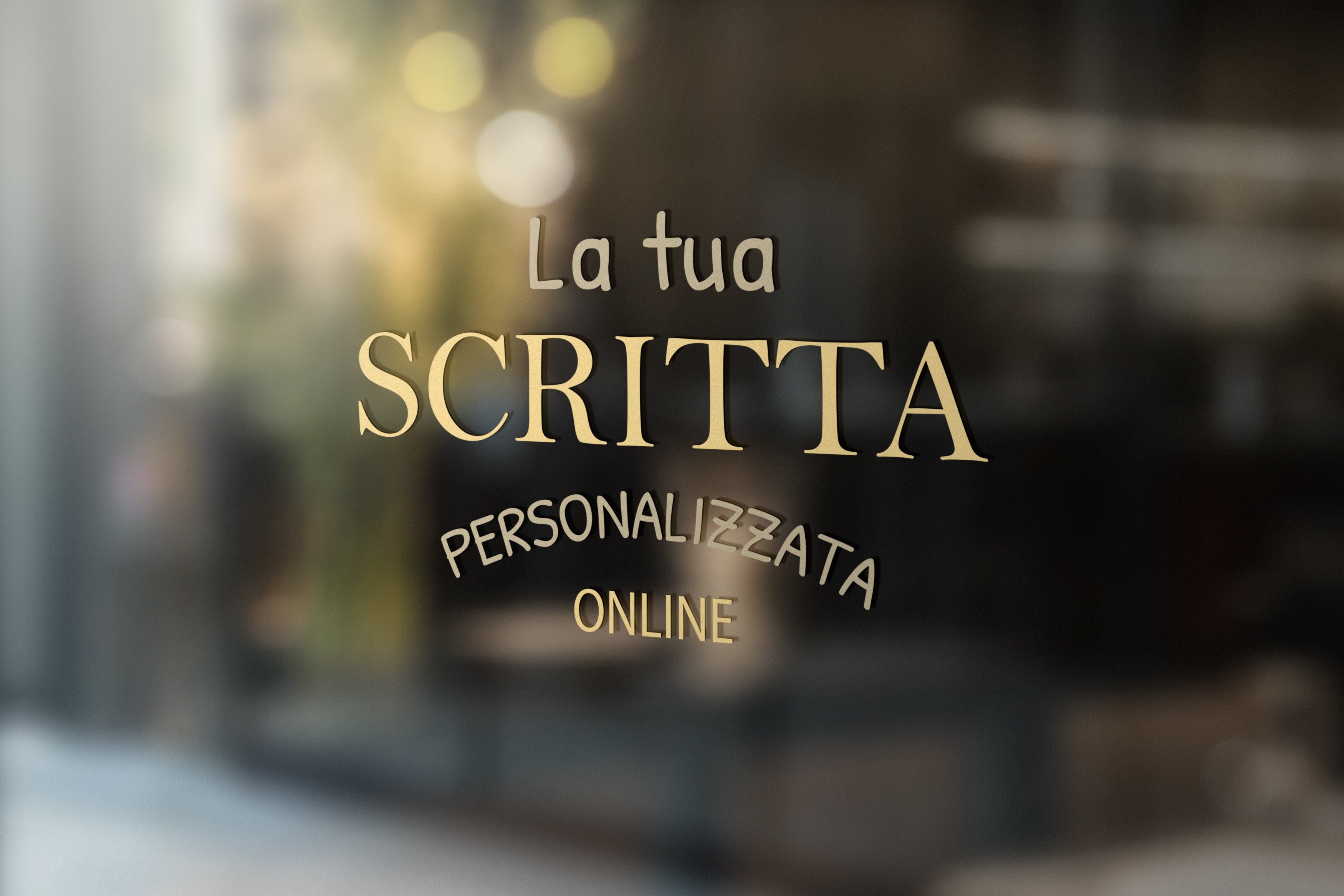 Scritta adesiva in vinile prespaziato