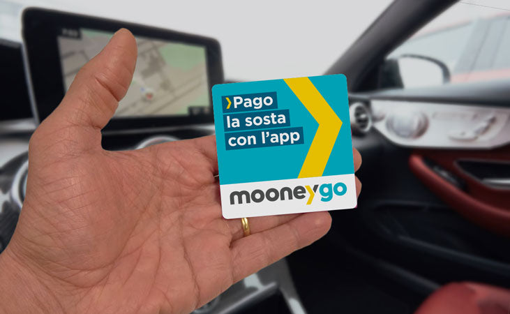 Adesivo "MooneyGo" (per interno vetro)