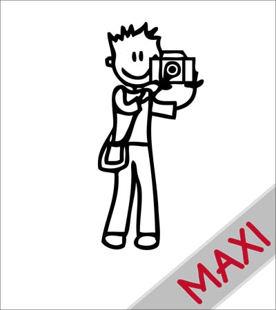Papà fotografo - Maxi Adesivi Famiglia per Camper