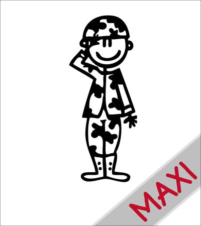 Papà soldato - Maxi Adesivi Famiglia per Camper
